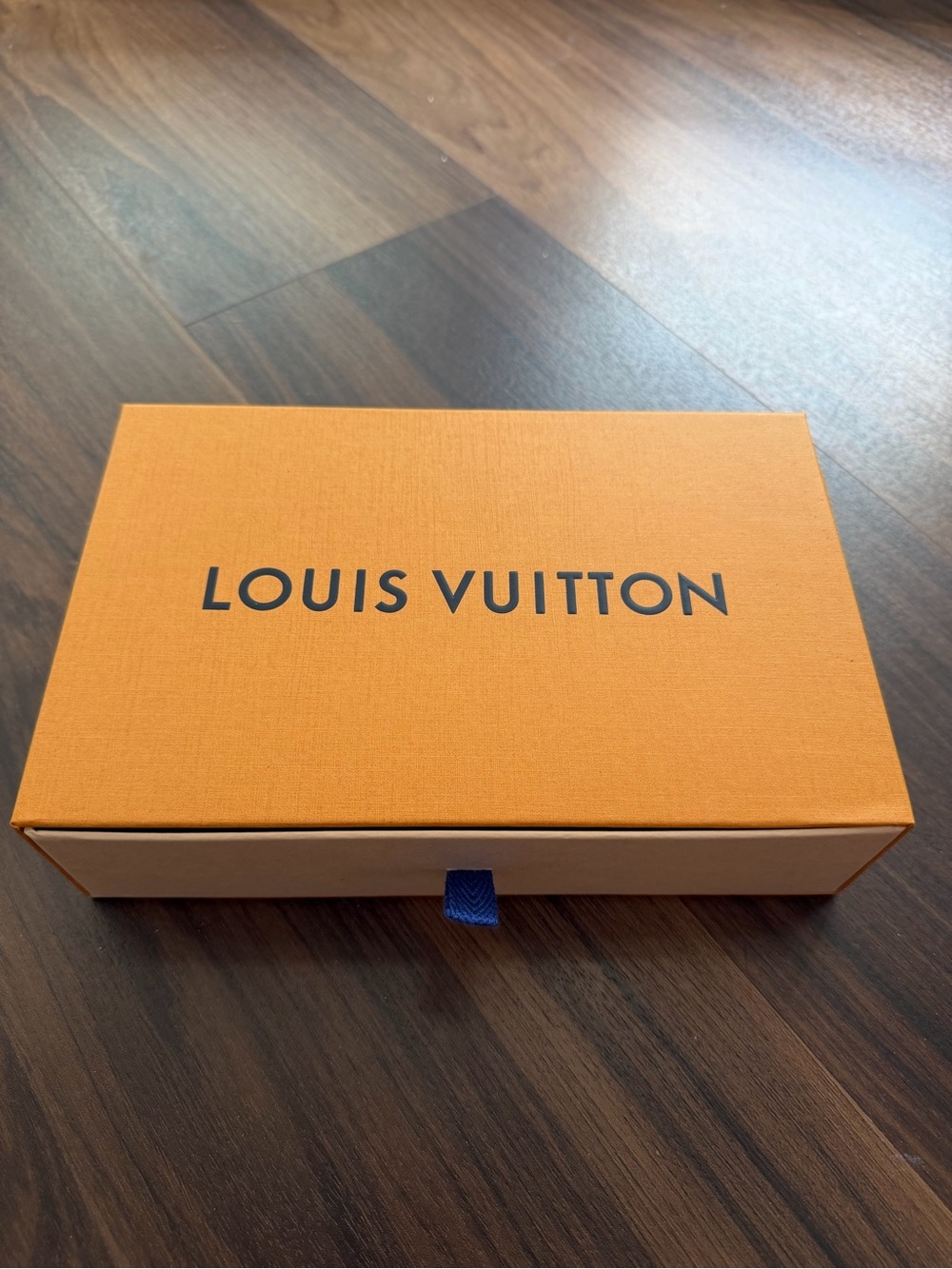 Louis Vuitton Orange Box with Navy Pull Tab